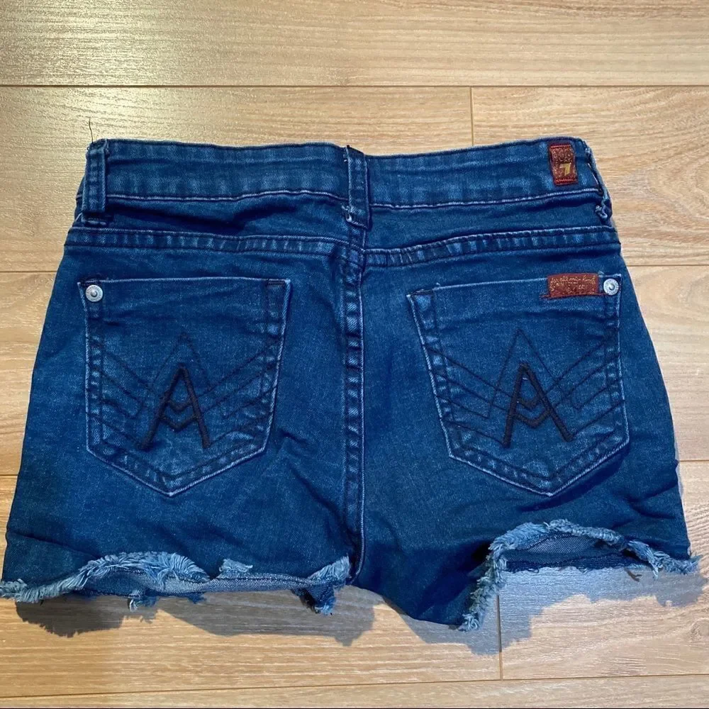 ‎7 for all mankind girls denim shorts - Picture 4 of 4